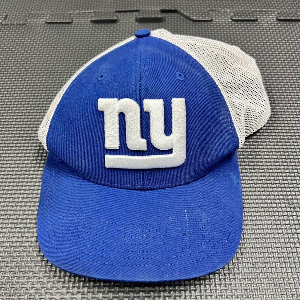 Youth NFL New York Giants Blue & White Mesh Trucker Hat By 47